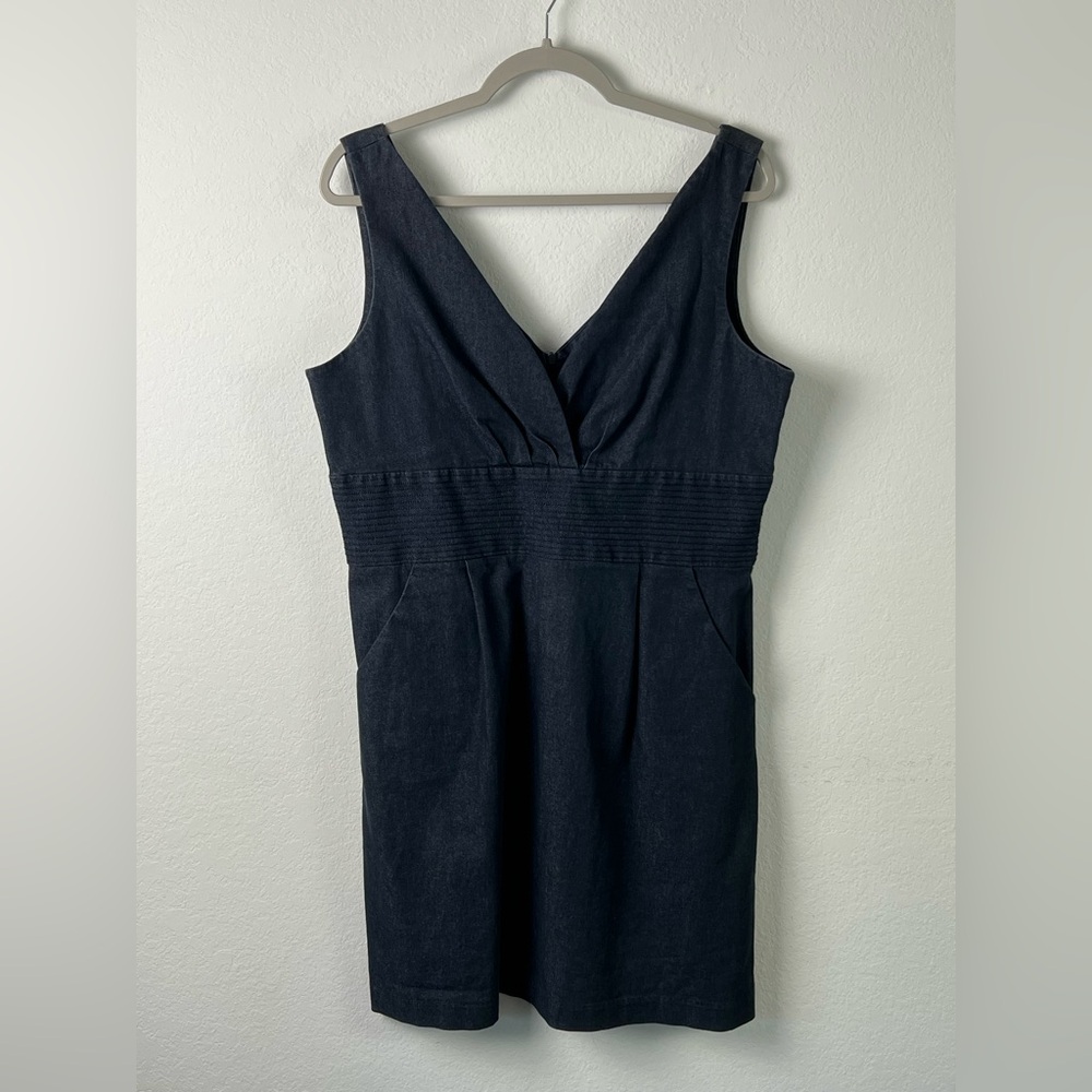 K. Jordan Sleeveless Blue Denim Jean Dress summer Vacation Office